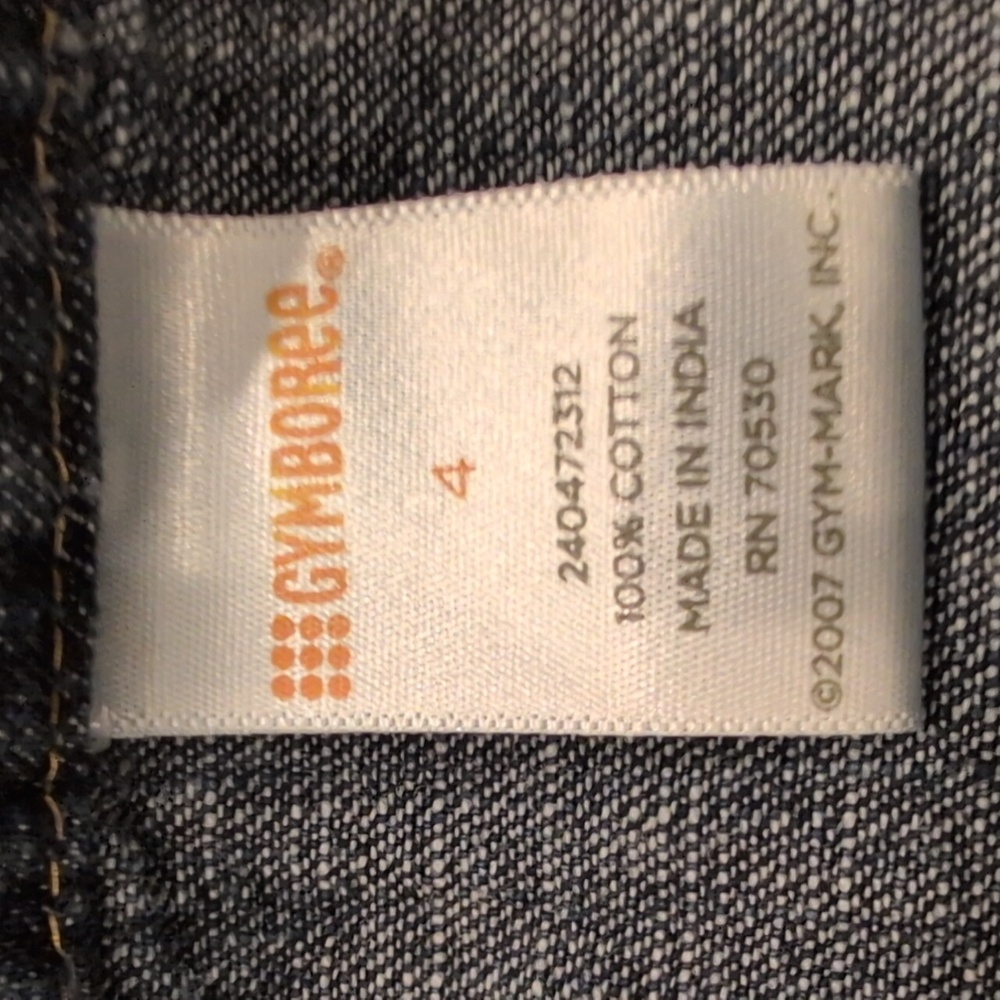 Girls Gymboree denim button up dress size 4 - Picture 2 of 3